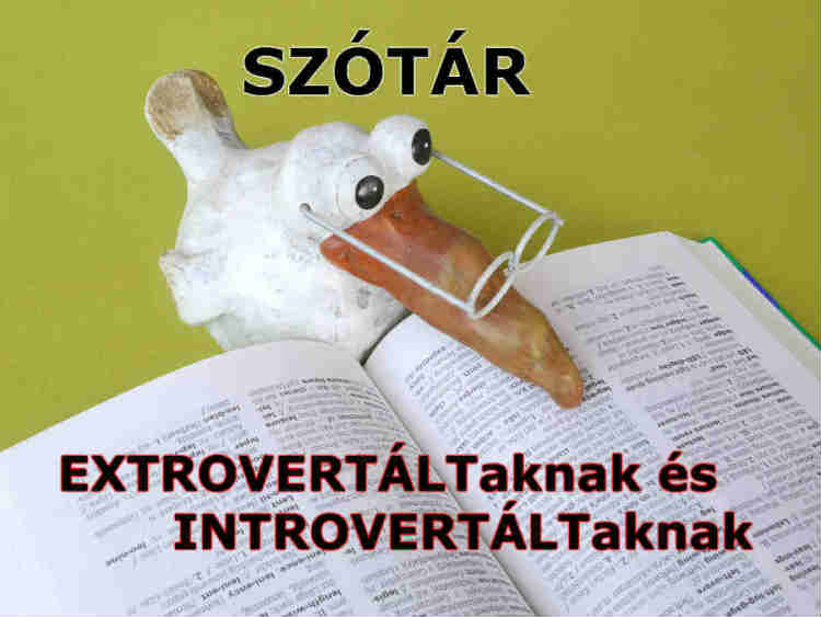 szótár extrovertáltaknak és introvertáltaknak